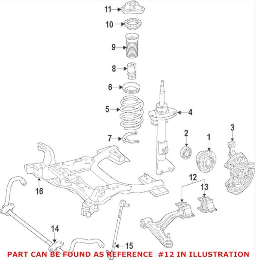 Mercedes Suspension Control Arm - Front Driver Left 1563300500